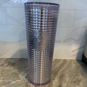 🤍 Starbucks Studded Tumbler Silver NEW
